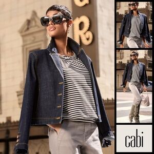 CAbi Blue Johnny Jacket Fall 24 #4681 new!